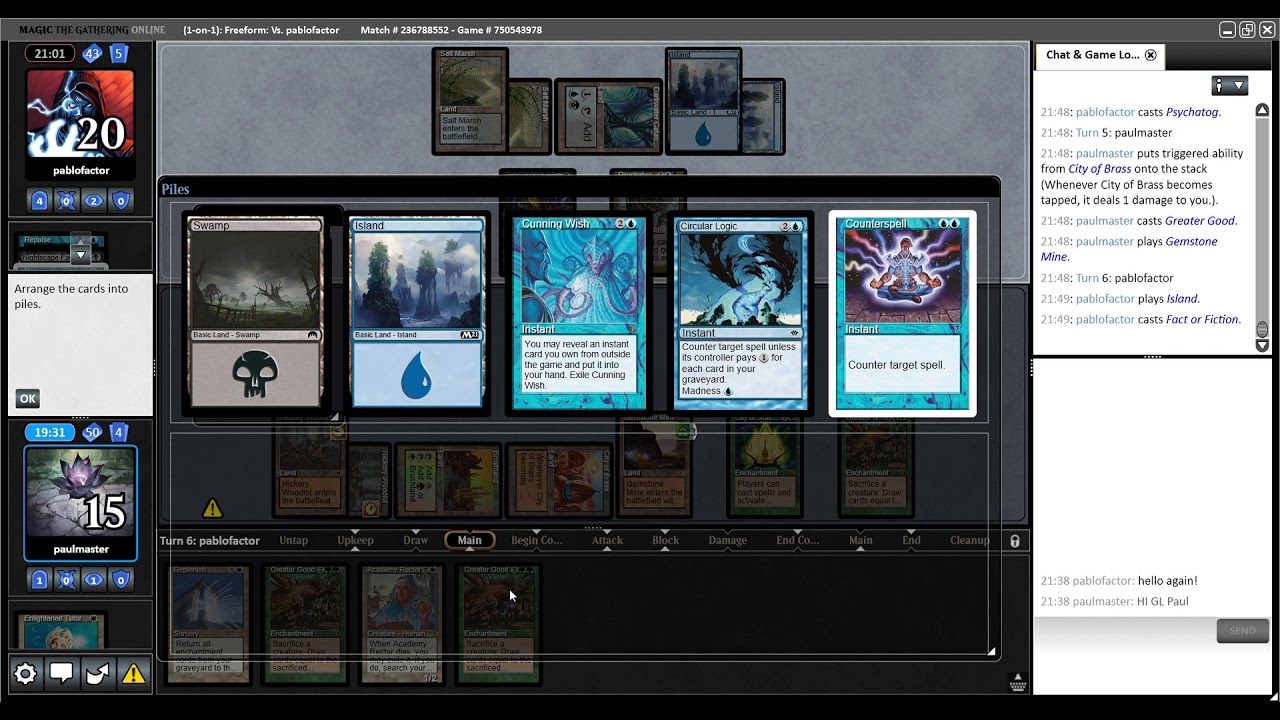 Premodern Test - Great Combo vs Psychatog
