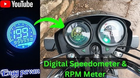 Installation Digital Speedometer With RPM In Splendor & All Bikes | splendor modified