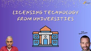 Licensing Technology from Universities (feat. Brian Coblitz)