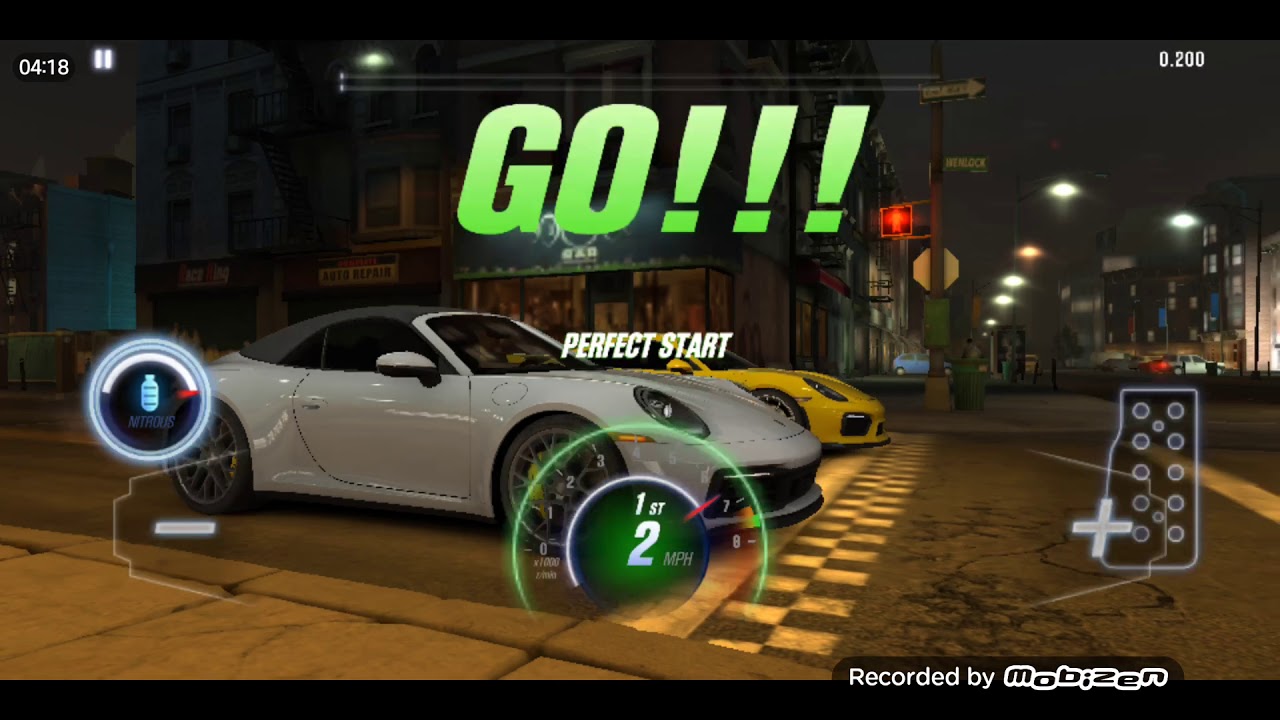 Racing and listening to music YouTube