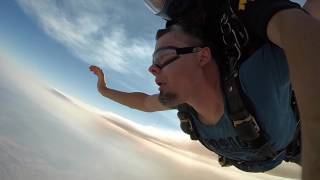 First skydiving jump, 7/30/16: Freefall