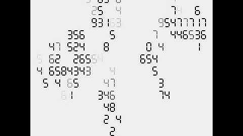 Random walk of digital number. Draw by openFrameworks