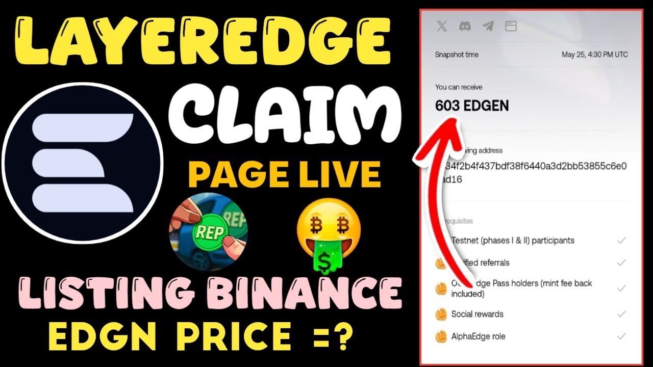 LayerEdge Airdrop Checker Live | LayerEdge Listing Date | Layeredge Airdrop Listing On Binance