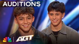 Nyjah & Zyah's Original Song "Heartbeat" WOWS Simon Cowell! | Auditions | AGT 2026