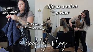 Life as a salon studio owner // No-show, unhappy client & more salon behind-the-scenes