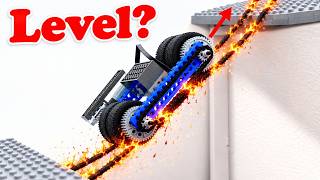 NEW Driving LEGO Vehicle Cross FIRE Rope Bridge | Brick Sound