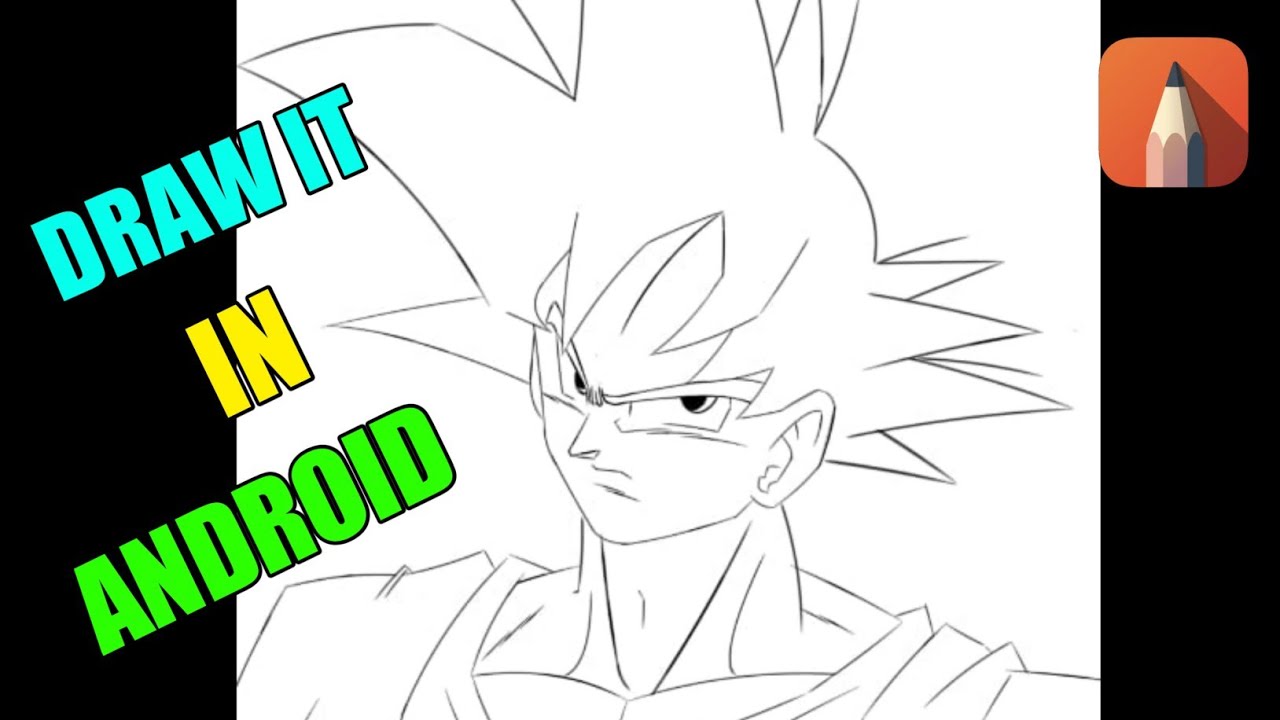 How To Draw Anime Character How To Draw Goku Dragon Ball Youtube