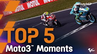 Top 5 Moto3™ Moments | 2021 #DutchGP