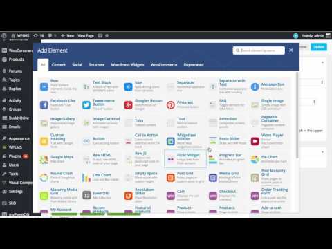 WPLMS Pagebuilder in Visual Composer