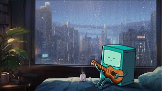 1980s lofi city - rainy lofi hip hop [ chill beats to relax / study to ]