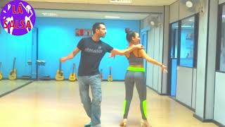 #88. SALSA MOVE Progressional TURNS! ~To Music~