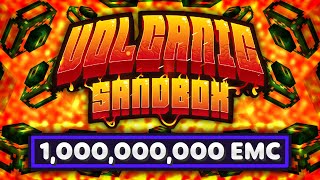 Minecraft Volcanic Sandbox | GENERATING A BILLION EMC! #8 Modded Questing Volcanoblock