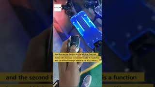 how to use the remote control of scooter to active alarm system