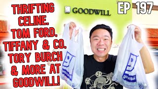 Thrifting Celine, Tom Ford, Tiffany & Co, Tory Burch & More at the Goodwill! Ep 197 Tom Ford Bag Sale