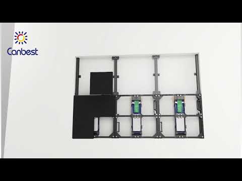 How to install wall mounted led screen indoor