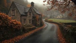 A Dark Academia Playlist for Reading & Studying | Autumn Cottage Ambience & Falling Leaves