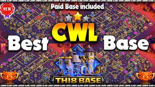 New Th18 War Legend Cwl Base Links Best Th18 Anti 1 Star Defence Bases Clash Of Clans