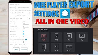 avee player export settings.video export problem in avee player. how to export full hd video