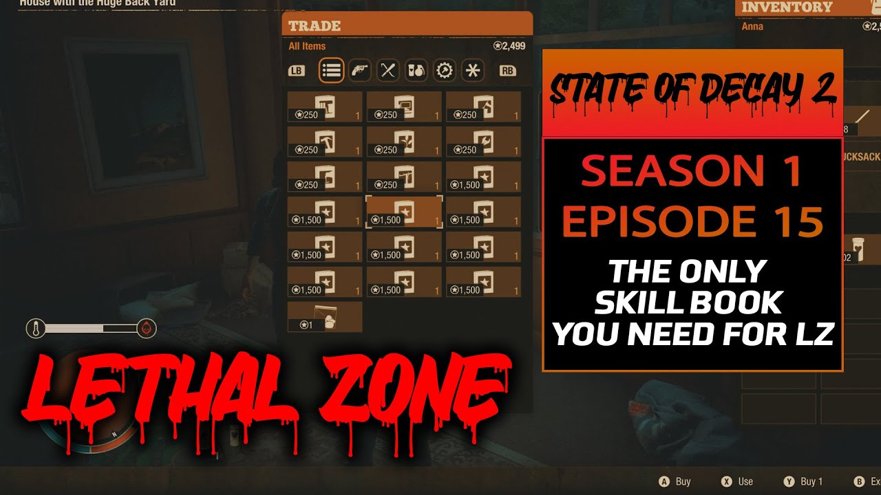 THE MOST IMPORTANT SKILL FOR LETHAL ZONE STATE of DECAY 2 LETHAL