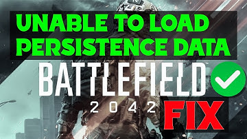 Unable to Load Persistent Data Battlefield 2042 FIX 🥳 BF 2042 Servers Down? Easy FIX