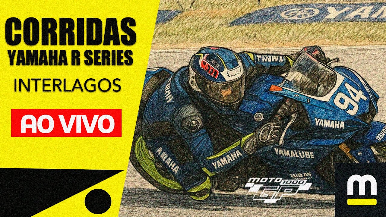 MOTO1000GP - AO VIVO E COM IMAGENS - Interlagos | Corridas Sábado | YAMAHA R SERIES - 07/06