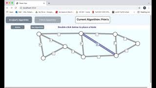 Minimum Spanning Tree Visualizer Project Showcase