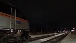 Metra MP36PH-3S 407 Leads an Outbound Arriving/Departing 80th Ave. Tinley Park IL
