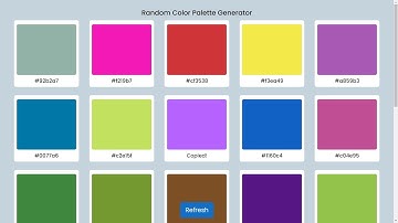 Learn to create Random Color Palette Generator in HTML, CSS and Javascript