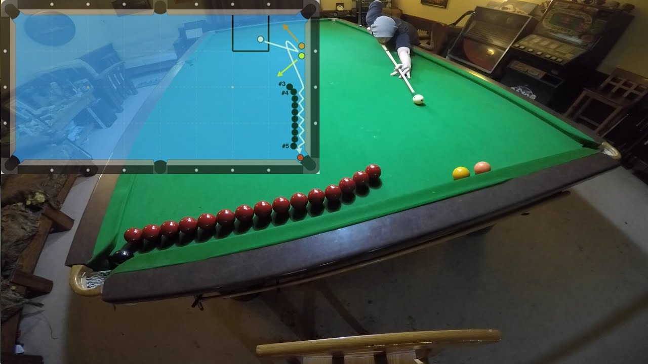 Snooker Trick Shot Machine gun follow YouTube