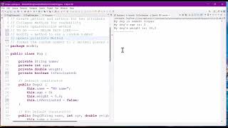 CIS171 Mod04 ModifiedDogClassWithBoolean