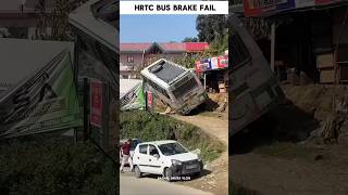 😲brake failure..HRTC Bus #shorts 🚍