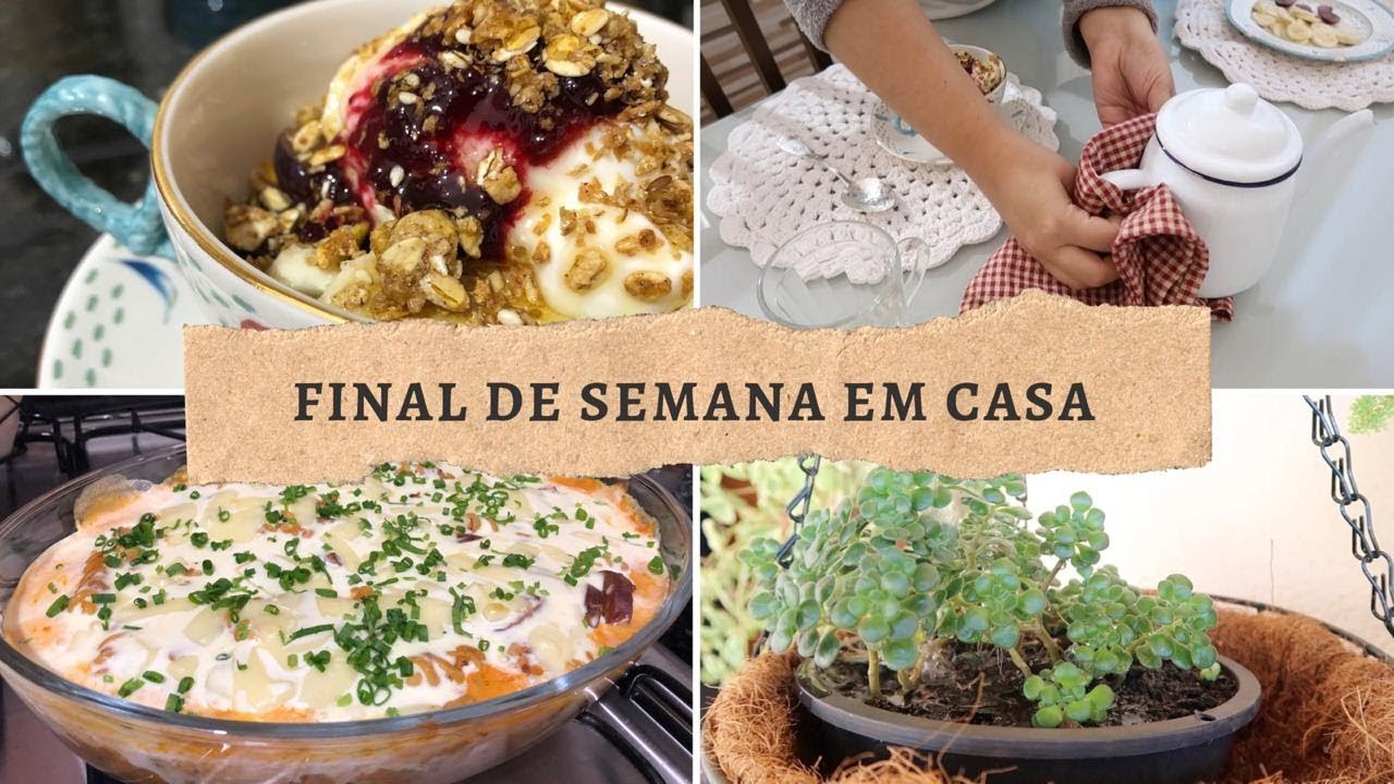 FAZENDO NOSSO CAFÉ DA MANHÃ | MACARRÃO CREMOSO | SALADA DE FRUTA NA XÍCARA!