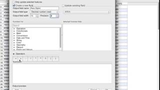 recalculate area in qgis attribute table