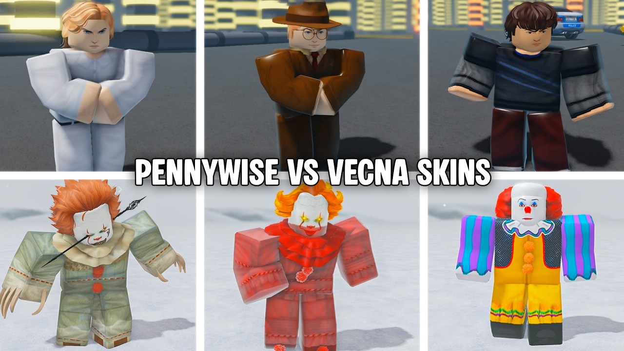 Pennywise & Vecna All Skins Comparison - YouTube