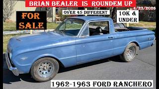 FOR SALE ON FACEBOOK MARKETPLACE OVER 45 DIFFERENT 1962 1963 FORD RANCHERO 10k & UNDER