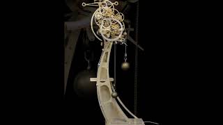 Wooden clock. Brian Law's gravity escapement
