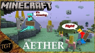 MY FIRST TIME IN THE AETHER! MODDED MINECRAFT PT 2