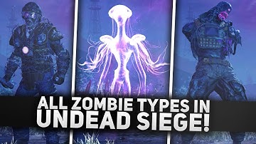 All Undead Siege Zombie Types/Dossiers in COD Mobile Zombies (4K)
