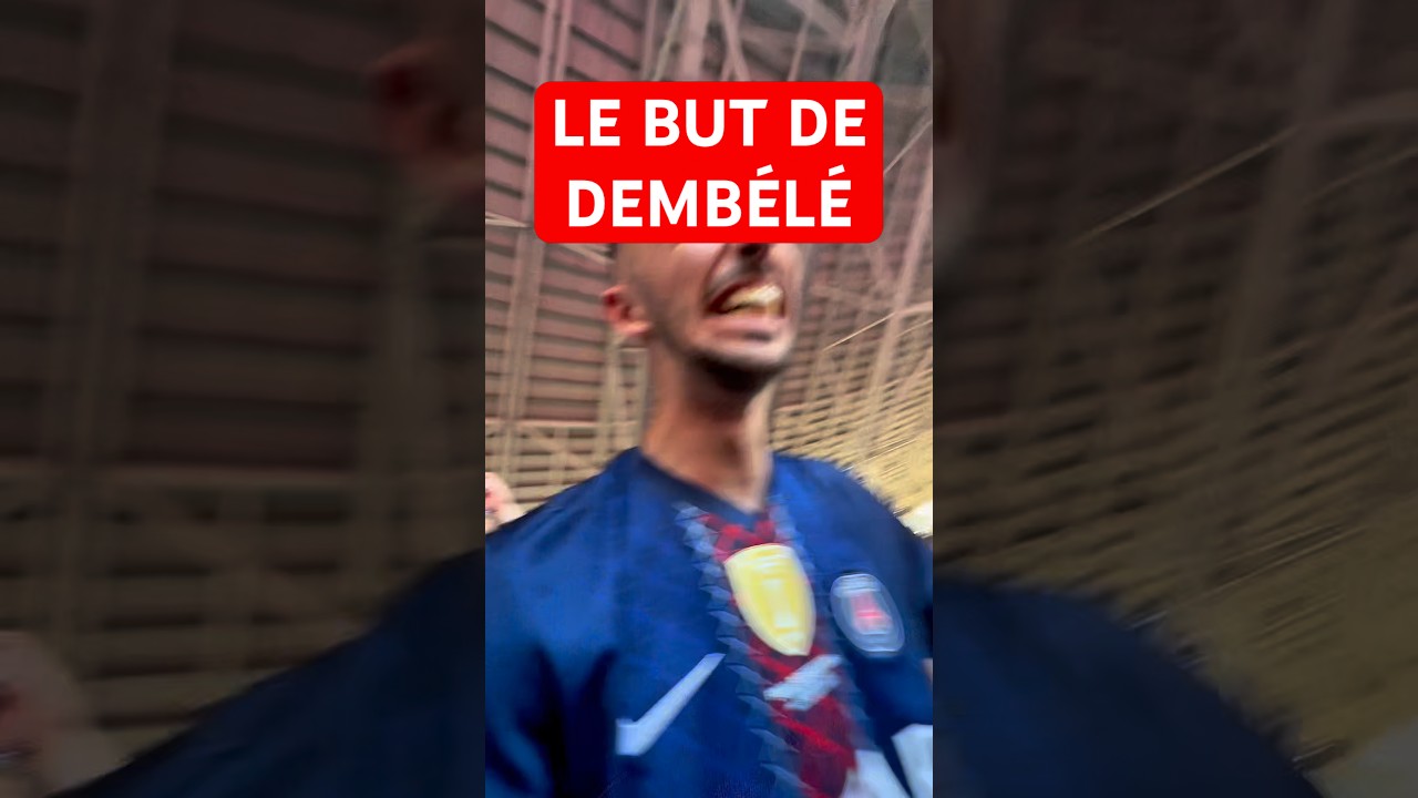 Le stade allait s’effondrer… C’EST LES ÉMOTIONS DU BACK TO BACK 🔥❤️💙 #dembele #psg #football