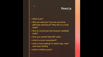 TCS React Interview Questions - reupload
