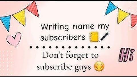 | writing my cute subscriber’s name / Comment your name😇 #mylive #live #livestream