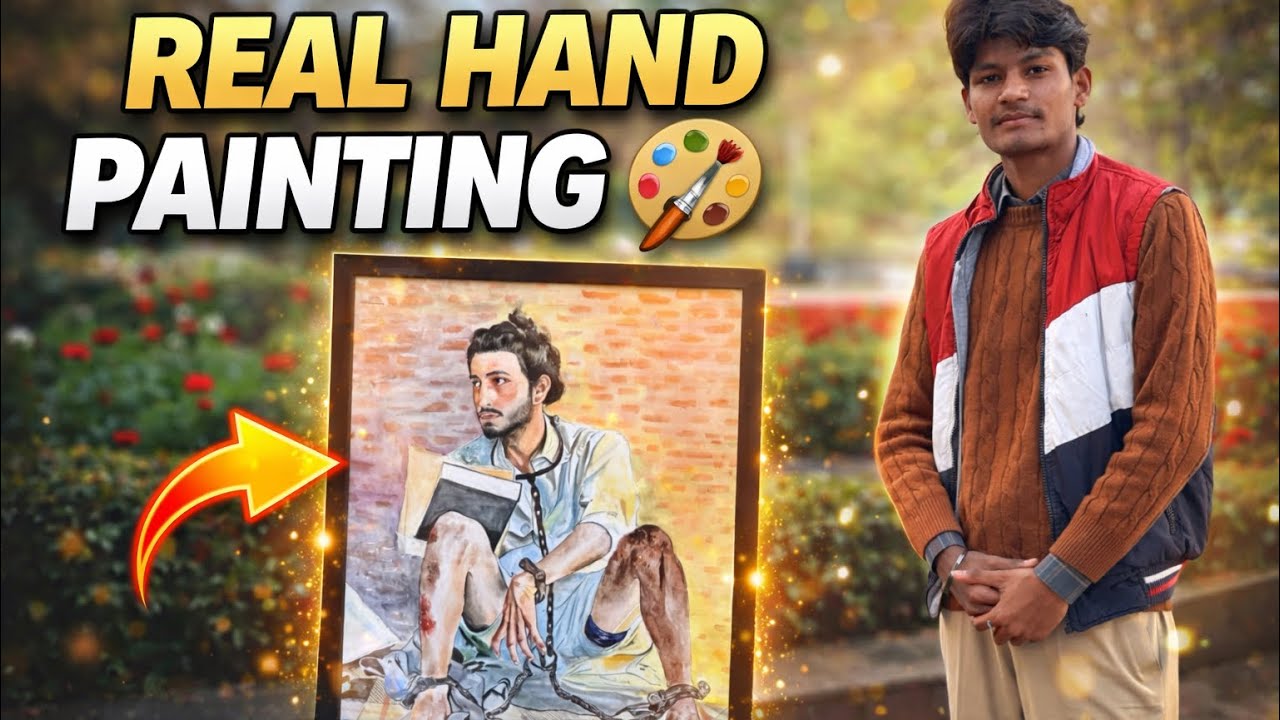 ਭਗਤ ਸਿੰਘ ਦੀ ਤਸਵੀਰ ਹੱਥ ਨਾਲ ਬਣਾਈ ਬਹੁਤ ਵਧੀਆ ਲੱਗੀ 🤘