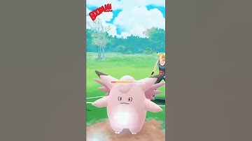 Pokemon Armored Mewtwo Psystrike on Clefairy! - Pokemon GO