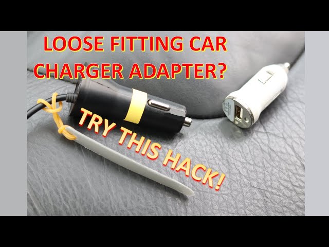 Loose fitting car charger adapter in cigarette lighter? Try this