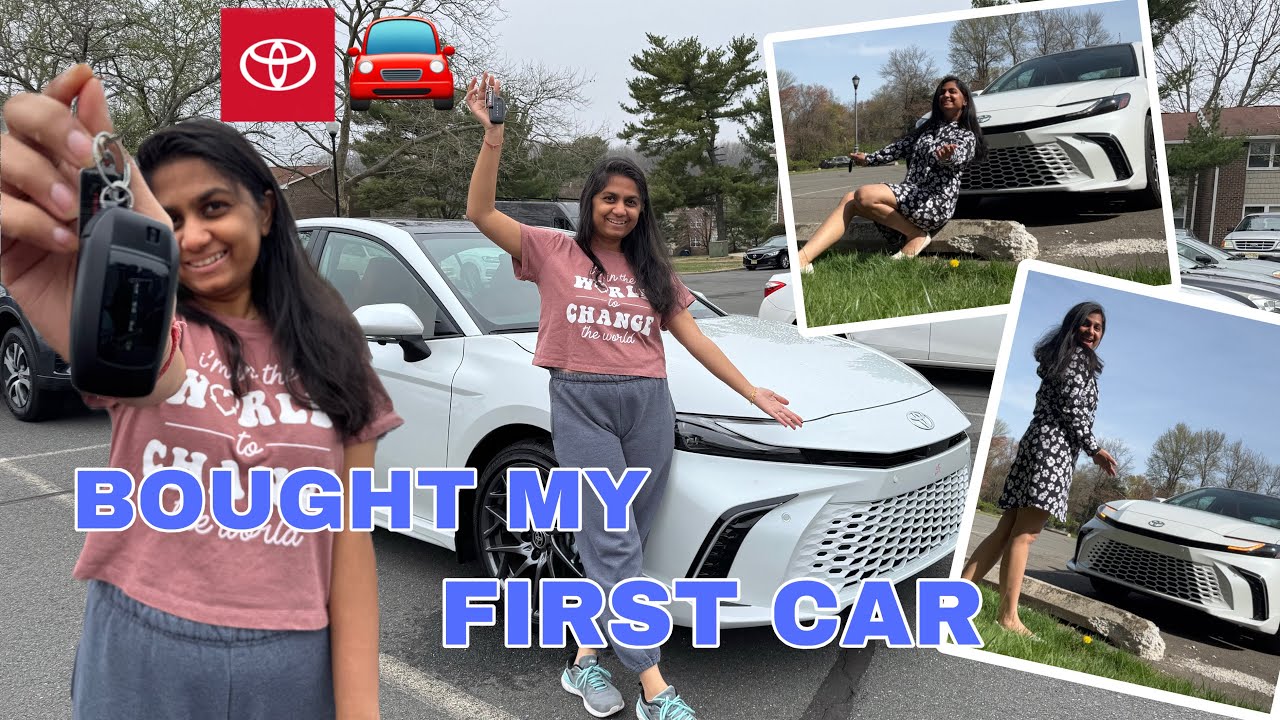 My First Car Buying Experience at 27 in USA! | Toyota Camry 2025🚘😍🥰 #NewCar #toyota