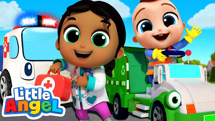 Baby John Jobs Song! |  Little Angel Job and Career Songs | Nursery Rhymes for Kids
