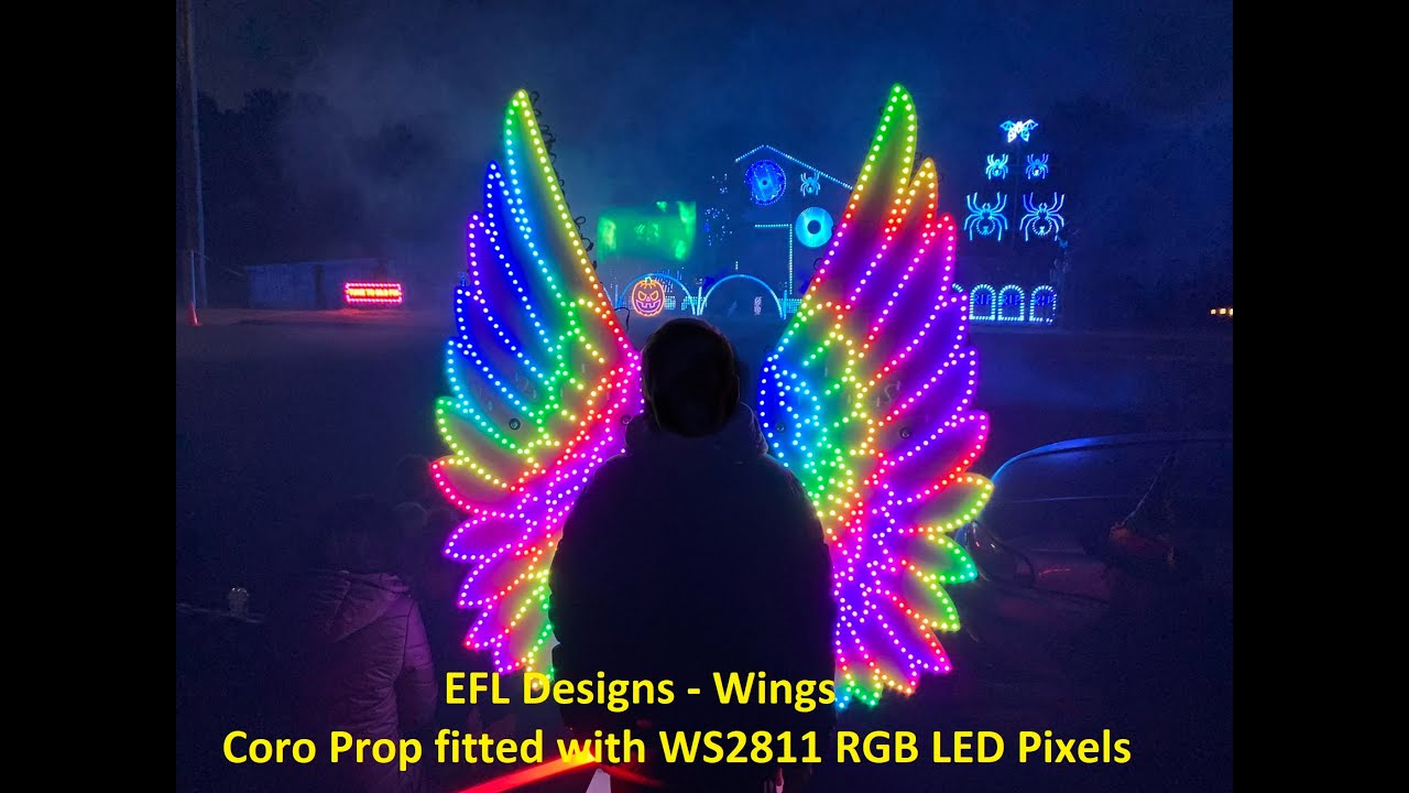 EFL Designs Wings (Coro Prop fitted with WS2811 RGB LED Pixels