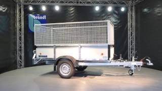 Brandl Anhänger - Heckkipper Rwk25 Mit Gitteraufsatz 1300 Kg - Art K001069