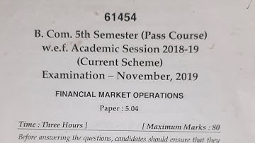 #MDU# GURUGRAM UNIVERSITY B.COM PASS CORPORATE ACCOUNTING 3RD SEM NOVEMBER 2019 QUESTIONS PAPER.MDU