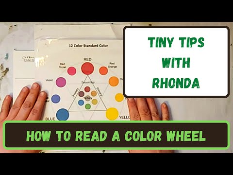 Tiny Tips With Rhonda - Tip 7 - How To Read A Color Wheel And Pigment Wheel